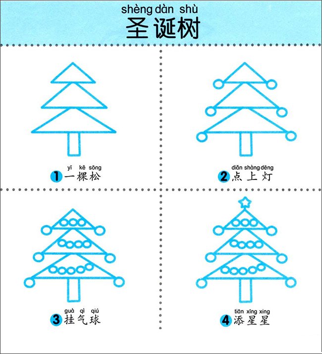 圣诞树简笔画