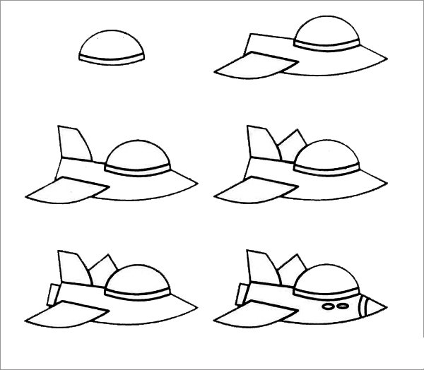 宇宙飞船怎样画