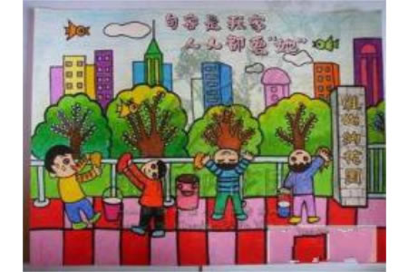 四年级国庆节图画 小学生国庆节图画大全