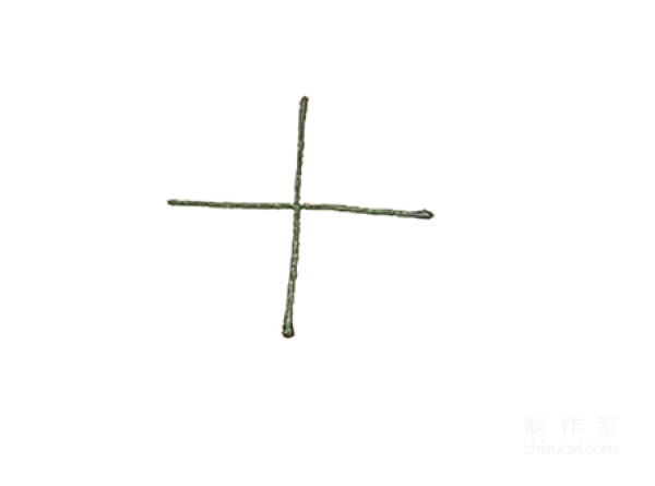 玩具风车简笔画的画法1