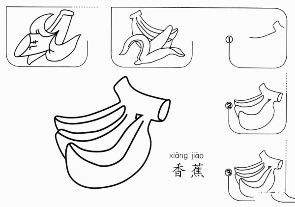 香蕉怎么画