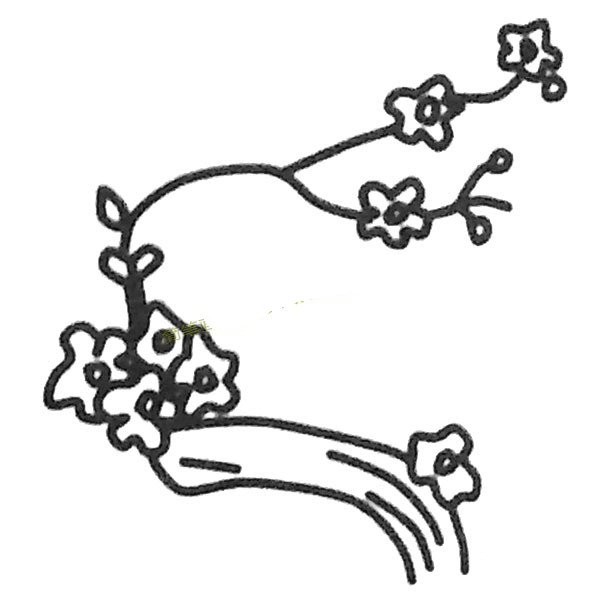 儿童简笔画大全 梅花简笔画教程