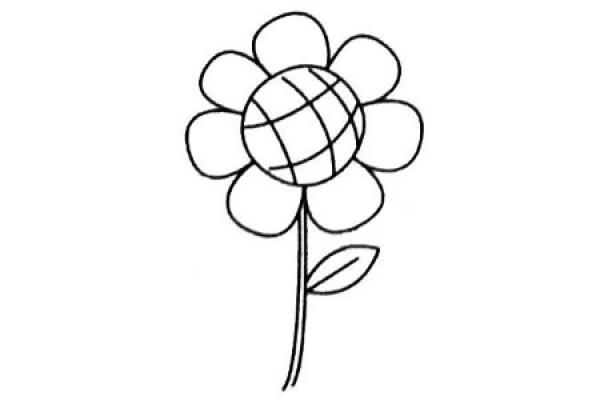向日葵简笔画图片及画法步骤