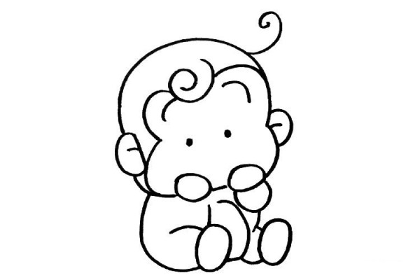 一只萌萌哒小猴子