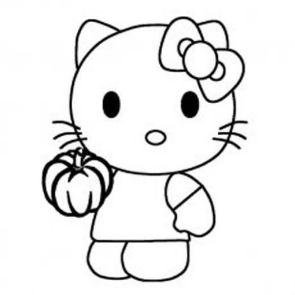 幼儿hello kitty简笔画图片