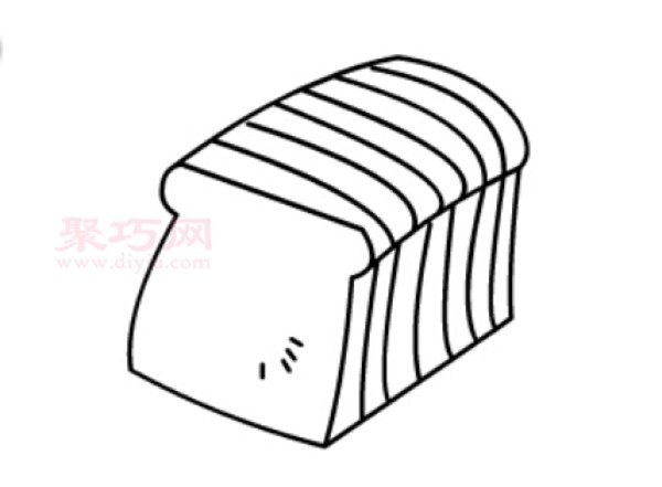 如何画切片面包才好看 一步一步教你画切片面包简笔画