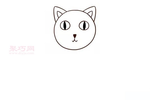 小黑猫如何画好看又简单 一步一步教你画小黑猫简笔画