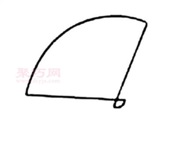 怎么画扇子 来看扇子简笔画画法
