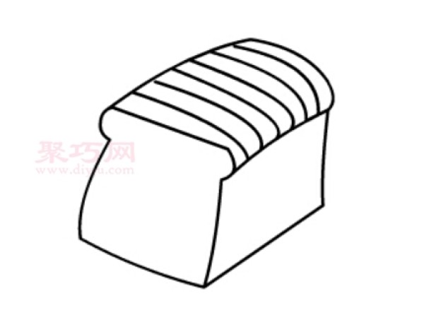 如何画切片面包才好看 一步一步教你画切片面包简笔画