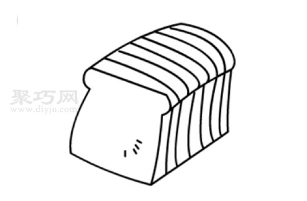 如何画切片面包才好看 一步一步教你画切片面包简笔画