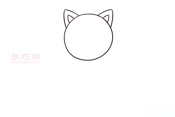 小黑猫如何画好看又简单 一步一步教你画小黑猫简笔画