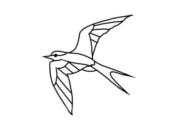 春天里的燕子简笔画