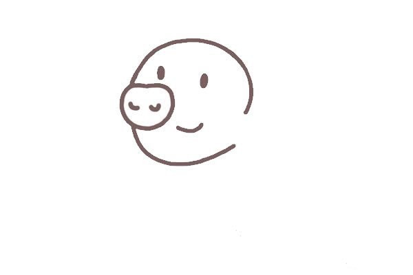 胖胖的小猪简笔画
