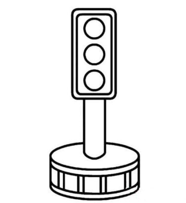 道路红绿灯怎么画