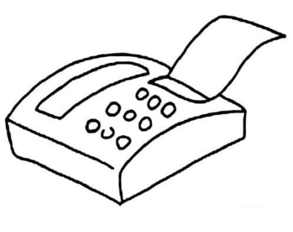 传真机简笔画