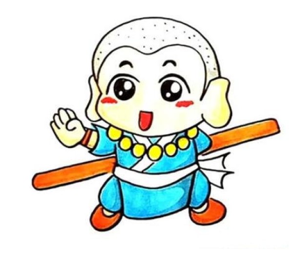 怎么画可爱的小和尚