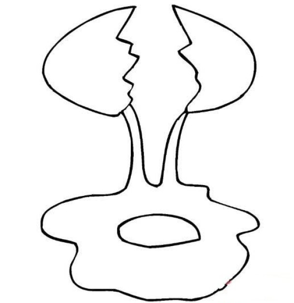 营养丰富的鸡蛋简笔画