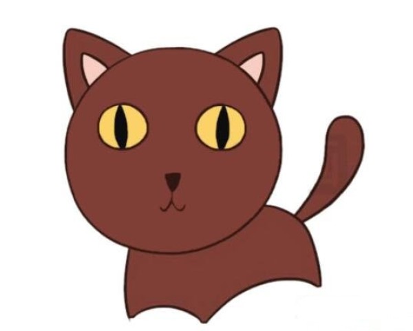 如何画卡通小猫咪