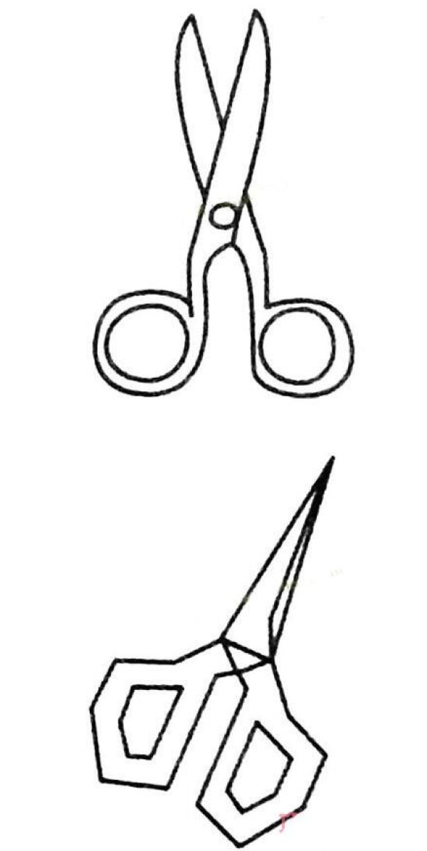 家用剪刀简笔画
