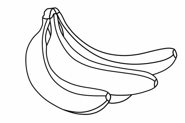 香甜软滑的香蕉简笔画