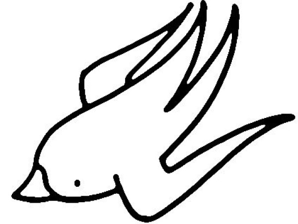 可爱灵活的燕子简笔画