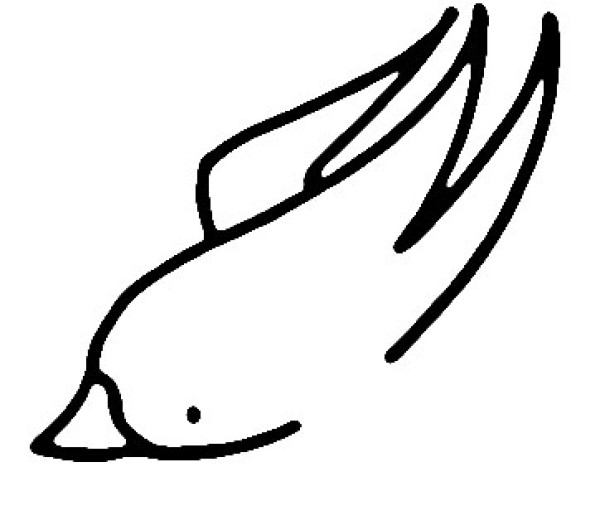 可爱灵活的燕子简笔画