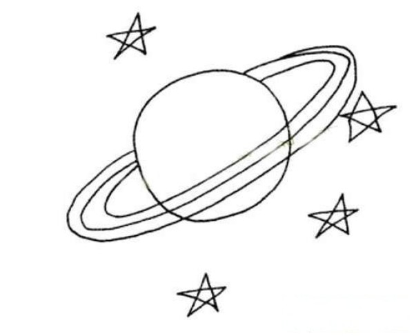 人造卫星简笔画