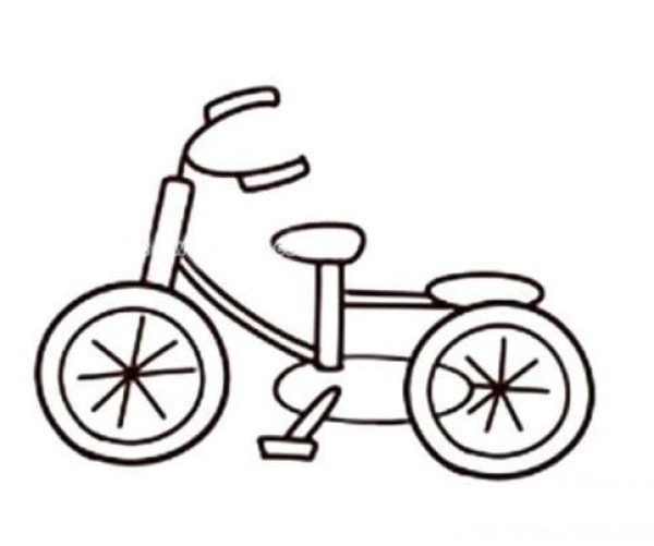 自行车简笔画