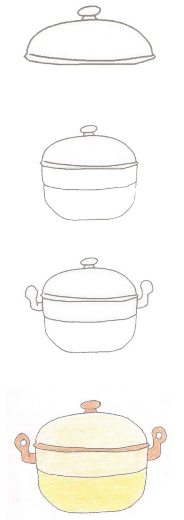 简单蒸锅简笔画