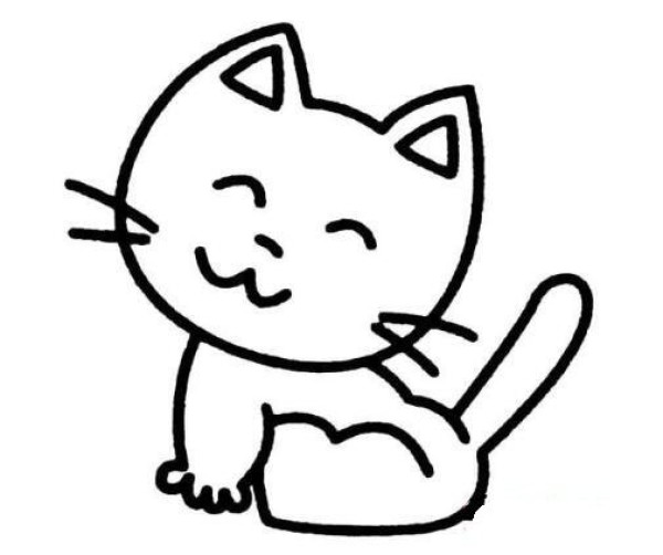 可爱小猫简笔画