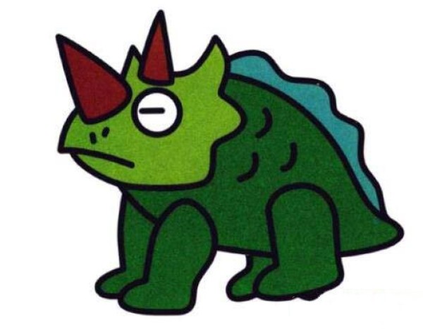 三角龙怎么画