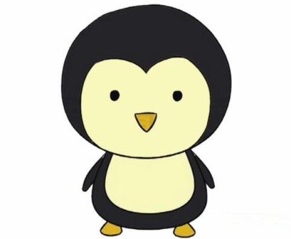 幼儿卡通小企鹅怎么画