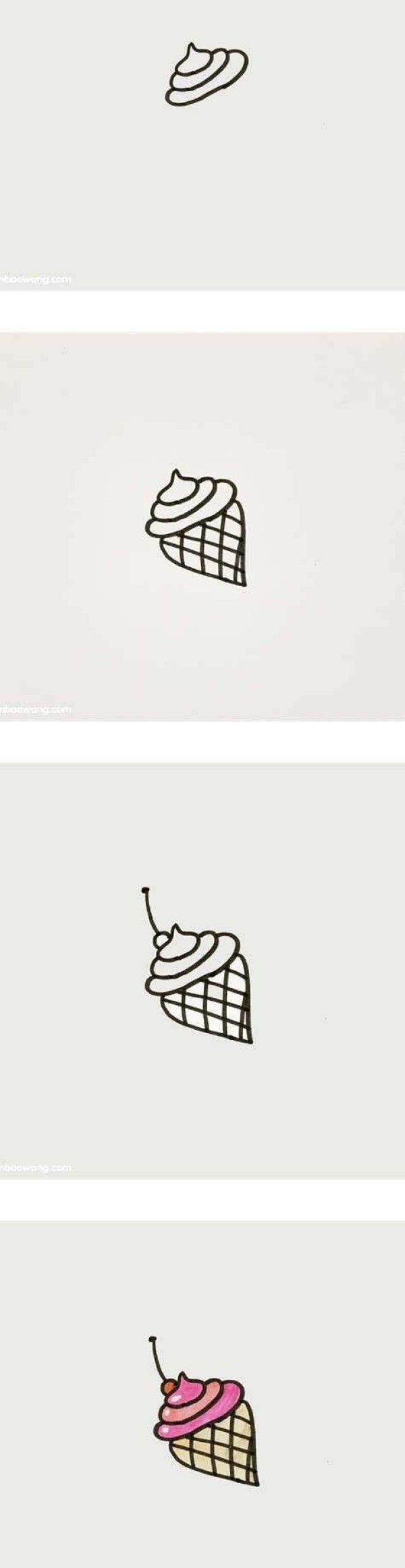 冰淇淋简笔画