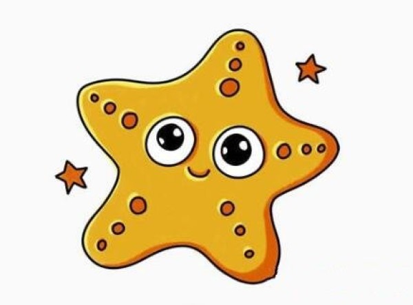 卡通海星的画法