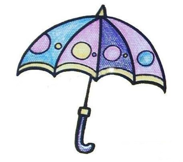 雨伞怎么画