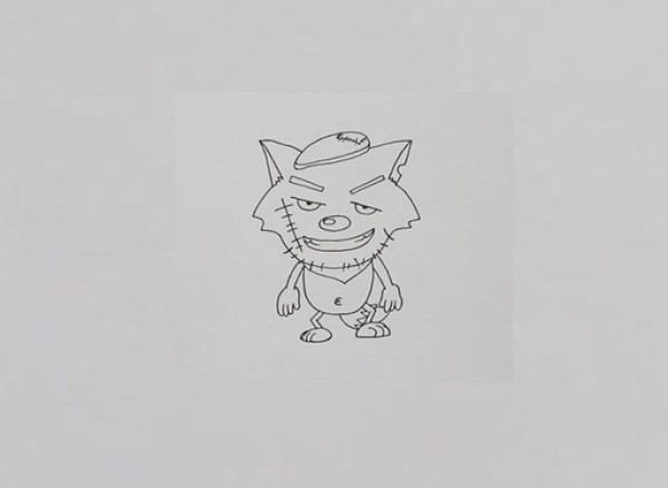 彩色灰太狼怎么画