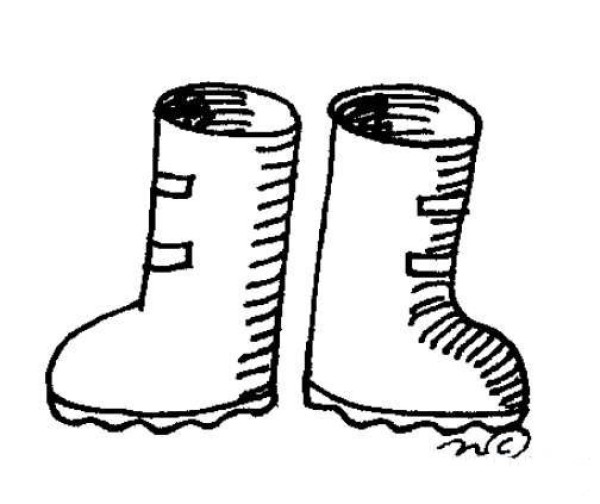 雪地鞋简笔画
