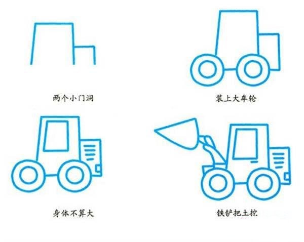 怎么画铲车