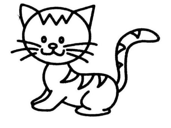 小花猫简笔画