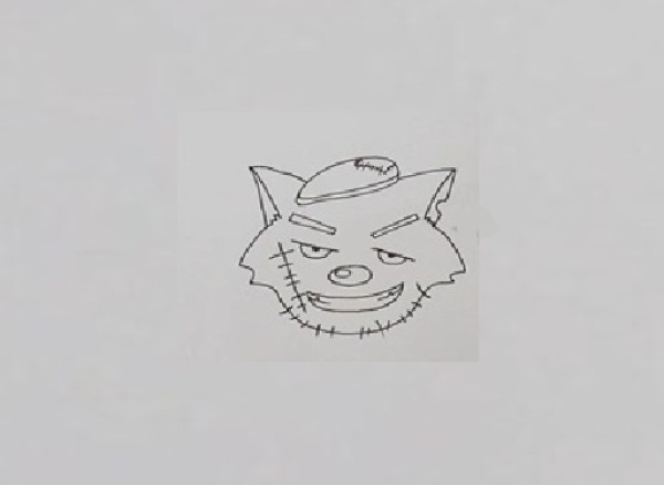 彩色灰太狼怎么画