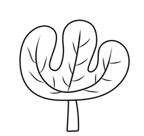 幼儿园简单大树简笔画