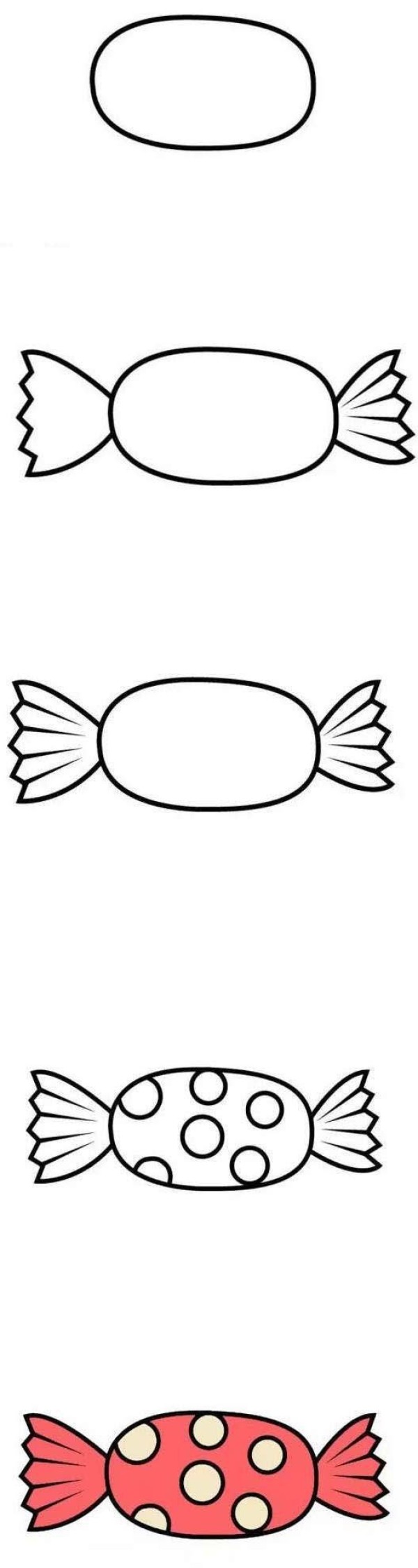 糖果简笔画