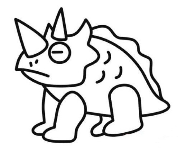 三角龙怎么画
