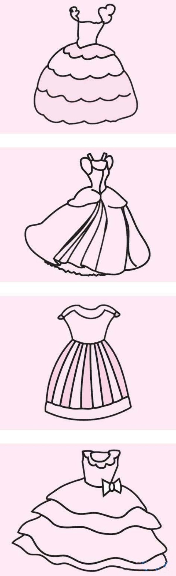 漂亮礼服怎么画