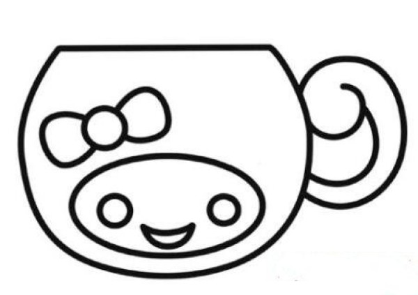 漂亮水杯简笔画