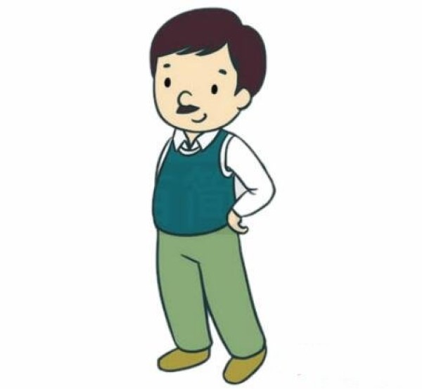 父亲节爸爸简笔画