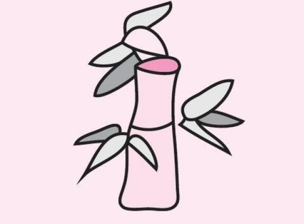 春天竹子怎么画