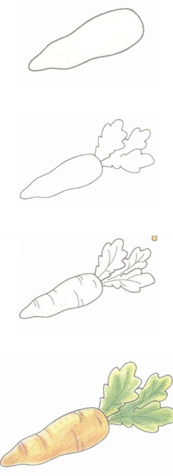 手绘胡萝卜简笔画