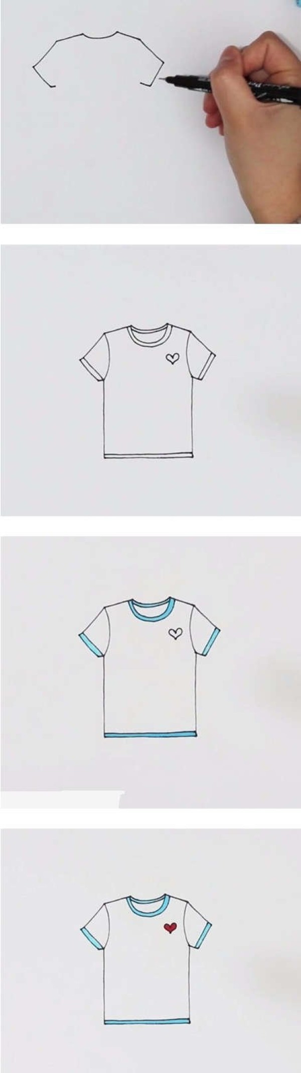 T恤简笔画