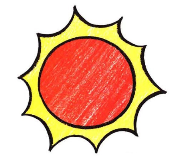 太阳简笔画